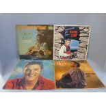 Four 1960s LP records; two Elvis Presley and two Duane Eddy