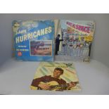 Four 1950s-1960s LP records including 10" Tommy Steele, Johnny and the Hurricanes and Spotnicks