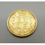 A Victorian 1855 full sovereign