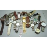 Assorted fashion wristwatches