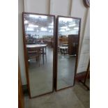 A pair or G-Plan teak framed mirrors