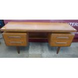 A G Plan Fresco teak floating top desk