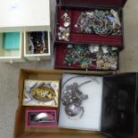 A collection of costume jewellery