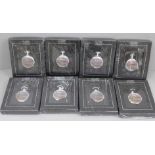 Eight Steam of Glory Flying Scotsman mechanical pocket watches, sealed