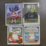 Books; Raymond Briggs Fungus the Bogeyman, Ug, Father Christmas and Father Christmas Goes on