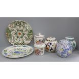 A collection of Mason's china including Fruit Basket, Mandalay, etc., (7)