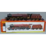 A Hornby OO gauge locomotive, 122313 Princess Class 4-6-2 6204 in LMS Maroon