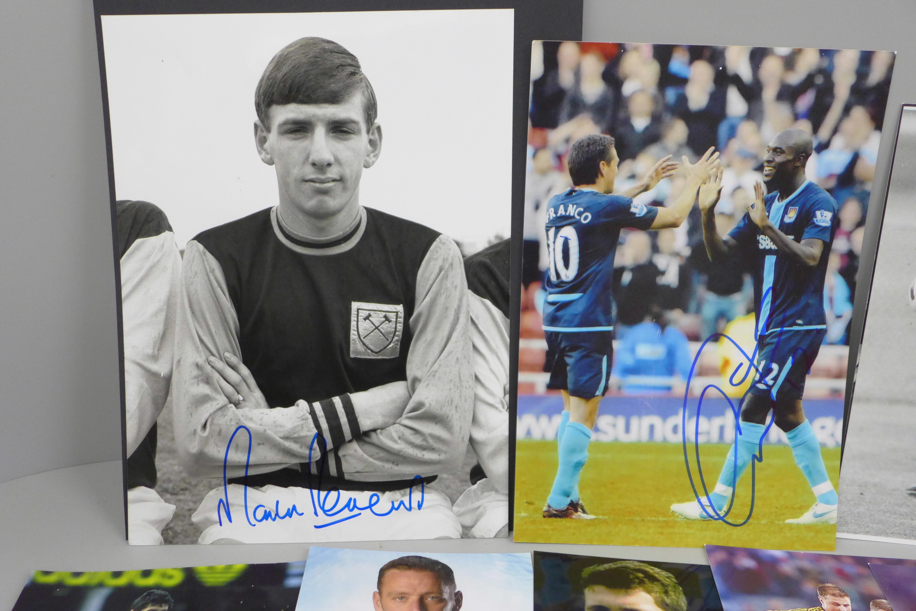 A collection of West Ham autographs (81) including Billy Bonds and Martin Peters - Image 2 of 4