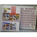 Two albums of GB stamps, mainly mint, (machins and commemorative)
