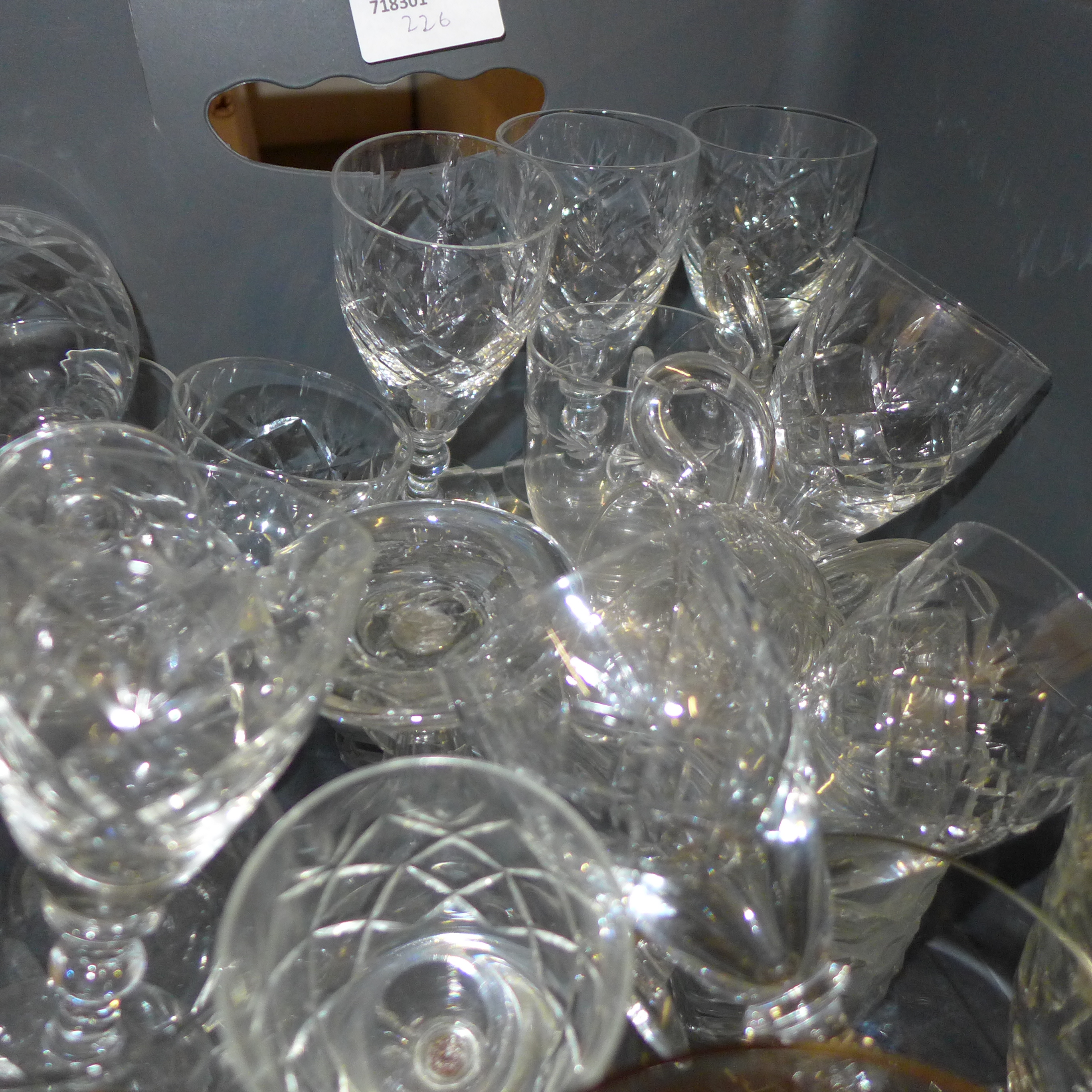 19th Century and later wine glasses, custard cups **PLEASE NOTE THIS LOT IS NOT ELIGIBLE FOR POSTING - Image 2 of 2