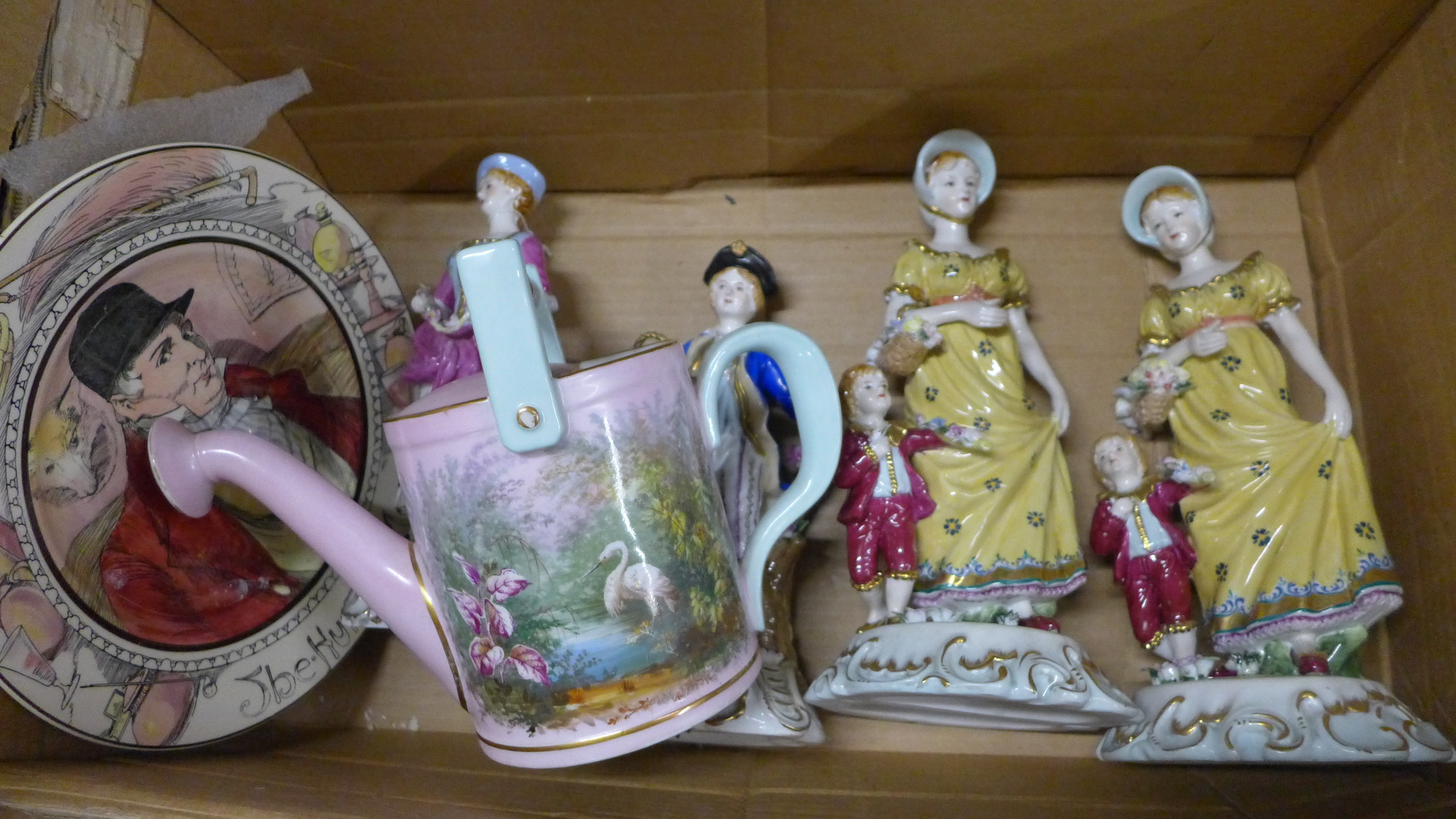 Two boxes of assorted china, glass decanters, figures etc. **PLEASE NOTE THIS LOT IS NOT ELIGIBLE - Image 2 of 3