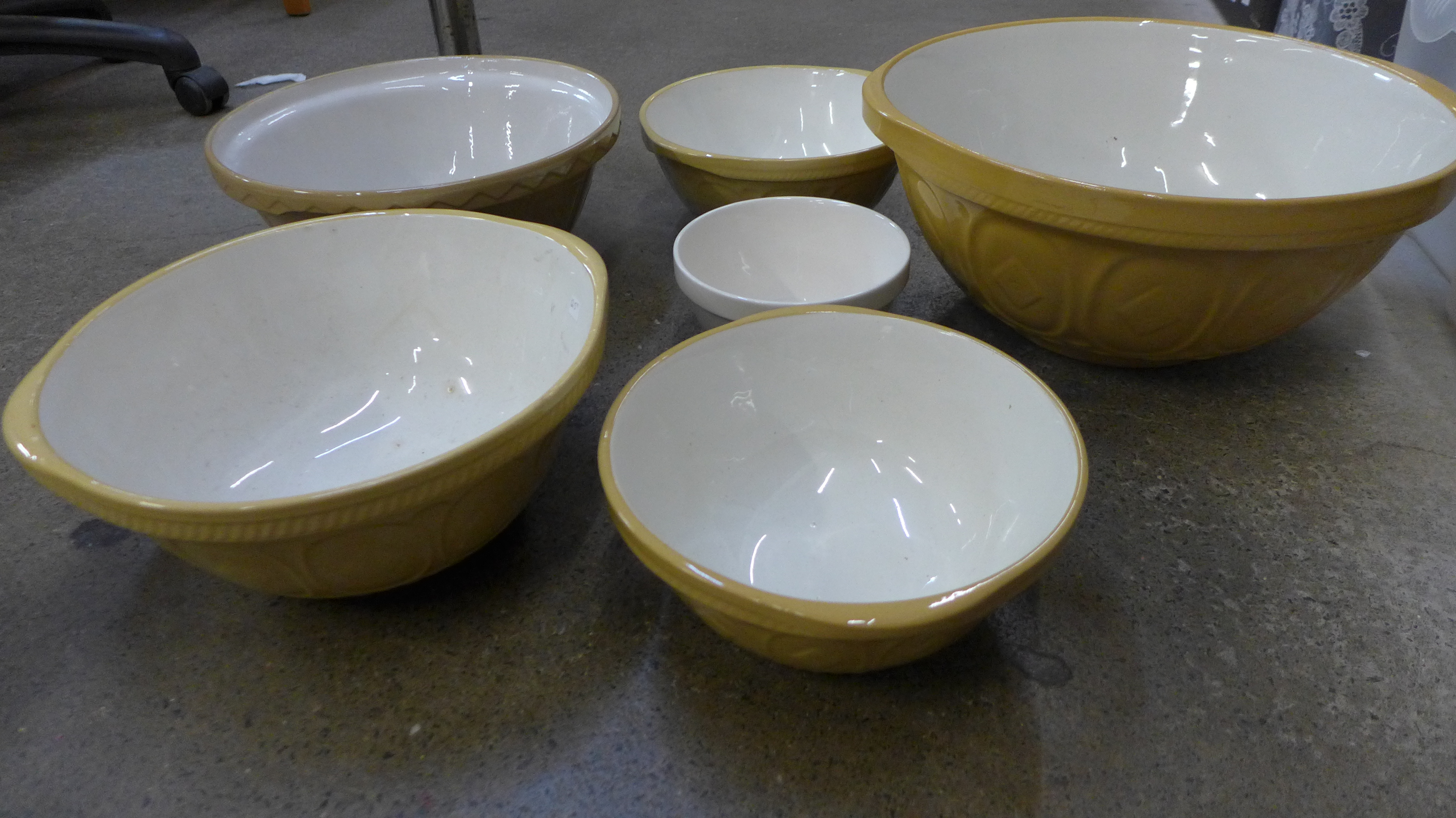 A collection of mixing bowls