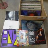 Eighty LP records and 12" singles including U2, The Pretenders, Ultravox, Billy Idol, etc.