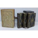 Book of Common Prayer, The New Testament, Proper Lessons 1839, three volumes black leather with gold