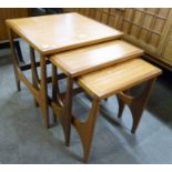 A Stonehill Stateroom teak nest of tables