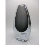 A Strombergshyttan glassware vase, signature to base