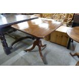A George IV mahogany tripod tea table