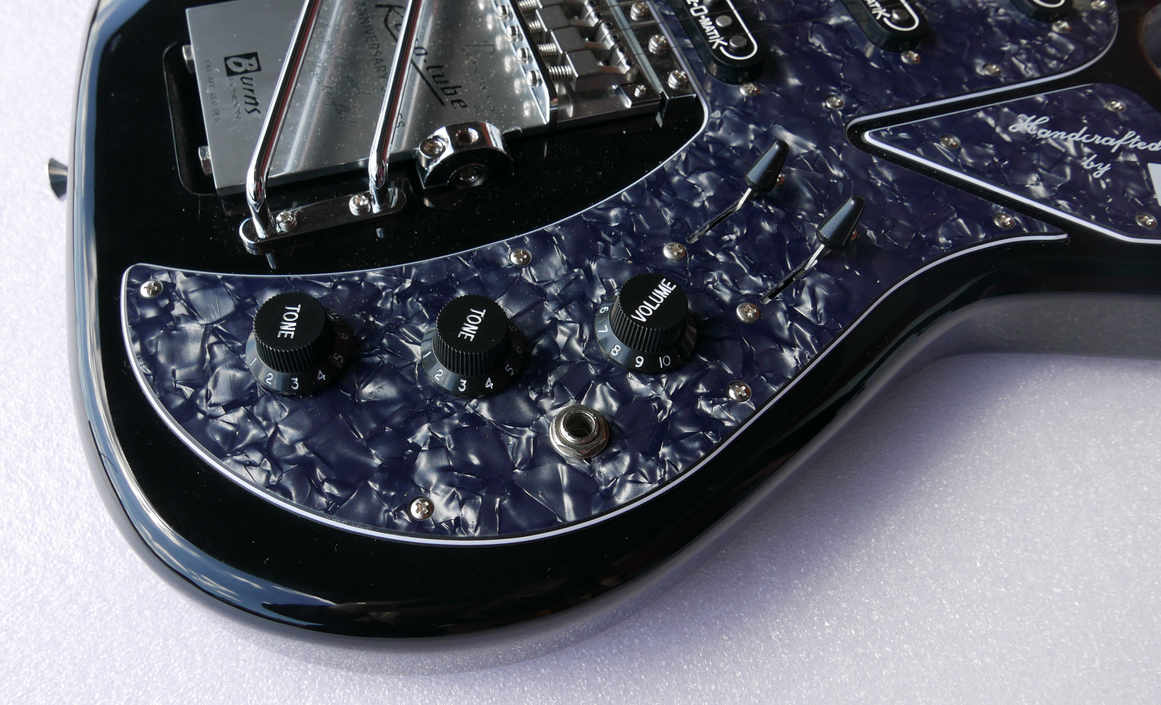 A Burns Bison electric guitar, anniversary model in original snakeskin case and a 50 Years of - Image 6 of 15