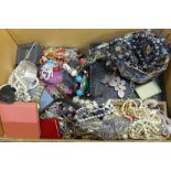 A large box of fashion jewellery