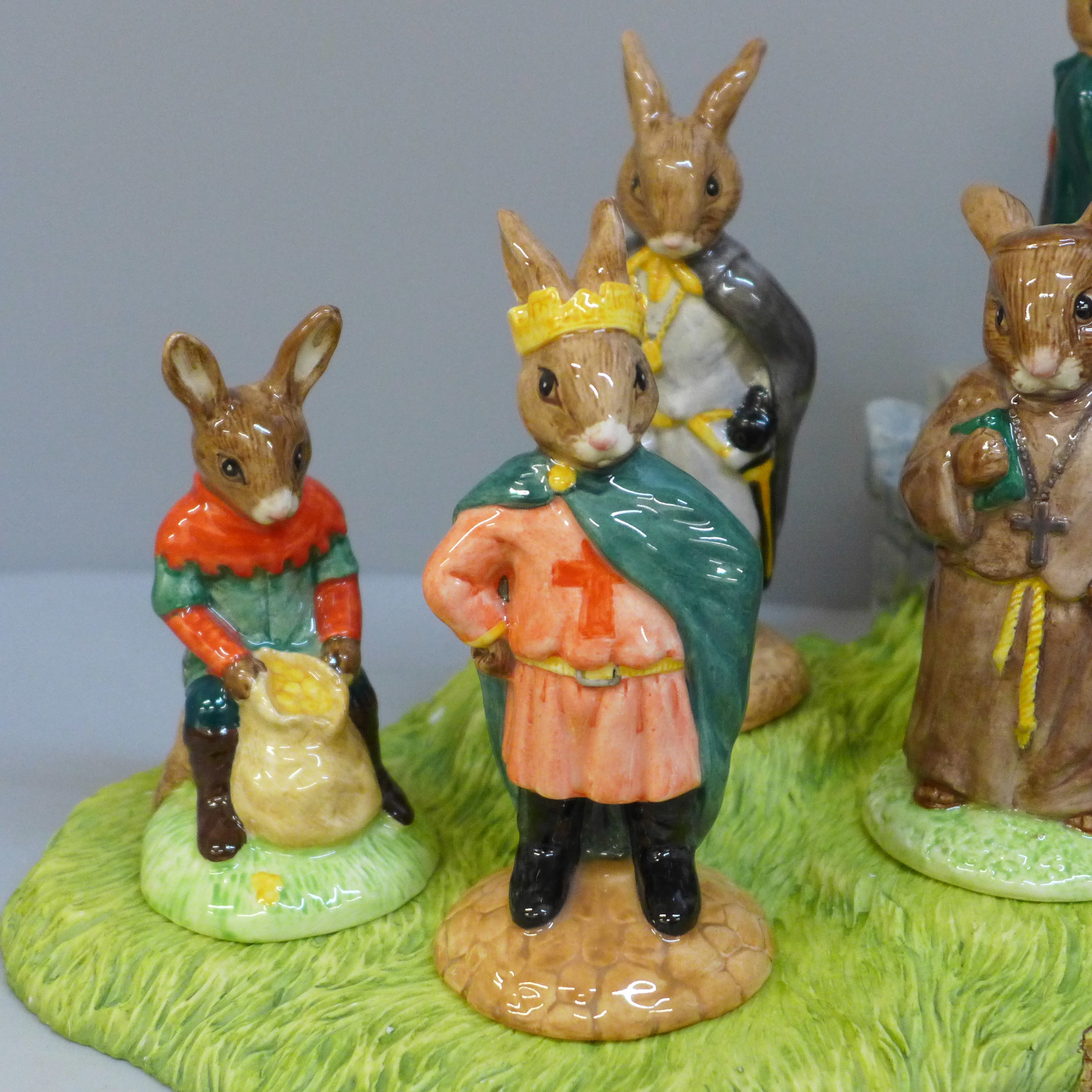 A Royal Doulton Bunnykins Robin Hood collection and base, all boxed - Image 4 of 7