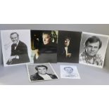 Autographed photographs including Derek Jacobi, Charlton Heston, Henry Winkler, Jack Lemmon, etc.