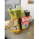 Eight vintage projectors plus slides, (no plugs) **PLEASE NOTE THIS LOT IS NOT ELIGIBLE FOR