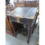 A Victorian stained pine clerk's desk