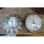 Two small clocks