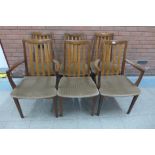 A set of six G-Plan Fresco teak dining chairs