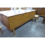 A teak sideboard