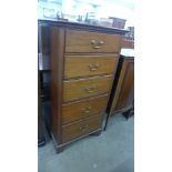 A George III style mahogany chest of drawers