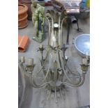 An Italian style gilt metal chandelier