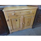 A Victorian style pine kitchen dresser
