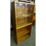 A teak bookcase