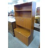 A teak bookcase