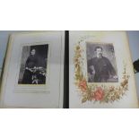 A Victorian album of carte de visite and cabinet cards