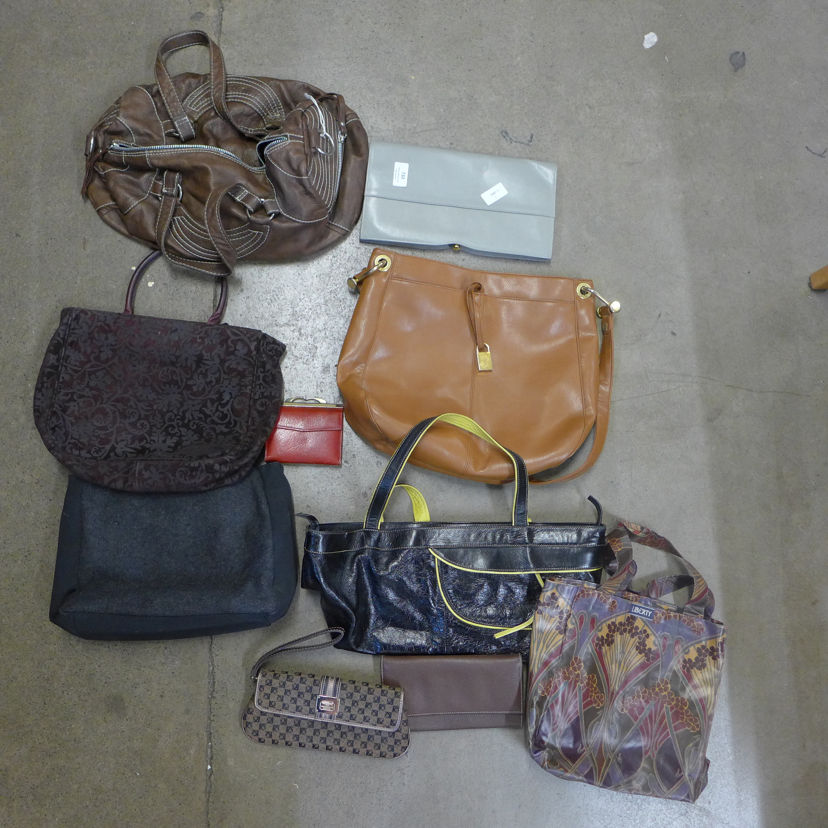 A collection of handbags including Liberty, Ted Baker, Suzi Smith, etc.