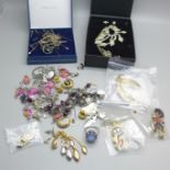 Sterling silver and costume jewellery