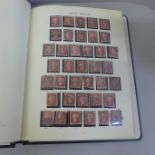 Stamps; an album of GB stamps, Victorian including penny reds to Queen Elizabeth II
