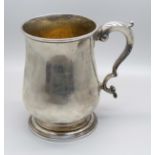 A George III silver mug, London 1767, 310g, 118mm tall