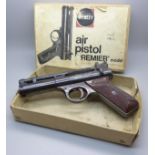 A Webley Premier target shooting air pistol, boxed