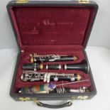 A Buffet clarinet, cased