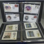 Stamps; two albums of Benham first day covers