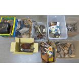 A collection of metalware, wooden items, plated ware etc. **PLEASE NOTE THIS LOT IS NOT ELIGIBLE FOR