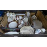 A box of assorted decorative teawares, including Royal Doulton and Royal Grafton **PLEASE NOTE