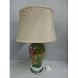 A Moorcroft table lamp base