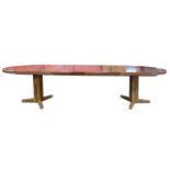 A Gordon Russell rosewood Marlow range extending dining table, designed by Martin Hall, CITES A10
