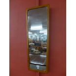 A Danish teak framed mirror