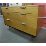 A Stag Fineline teak chest of drawers, designed by John & Sylvia Reid