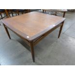 A G-Plan Fresco teak square coffee table